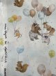 画像1: Dear Stella 青空と動物☆風船　生地50x110cm 単位 (1)